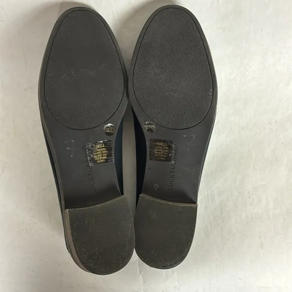 Lucky Brand Womens Cahill Flats Loafers Slip On Black Leather