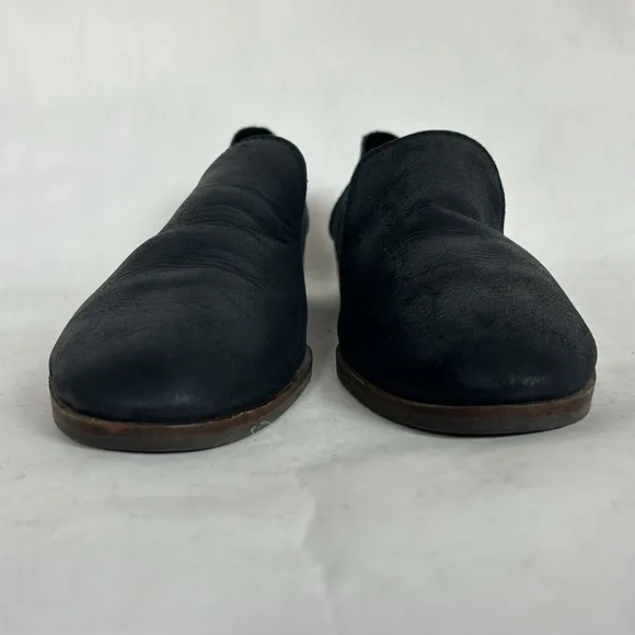 Lucky Brand Womens Cahill Flats Loafers Slip On Black Leather