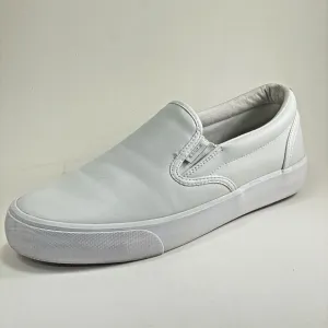 Lugz Clipper Loafers Slip On Sneaker Women's US 9.5 EUR 41 White/Lite Grey Vegan