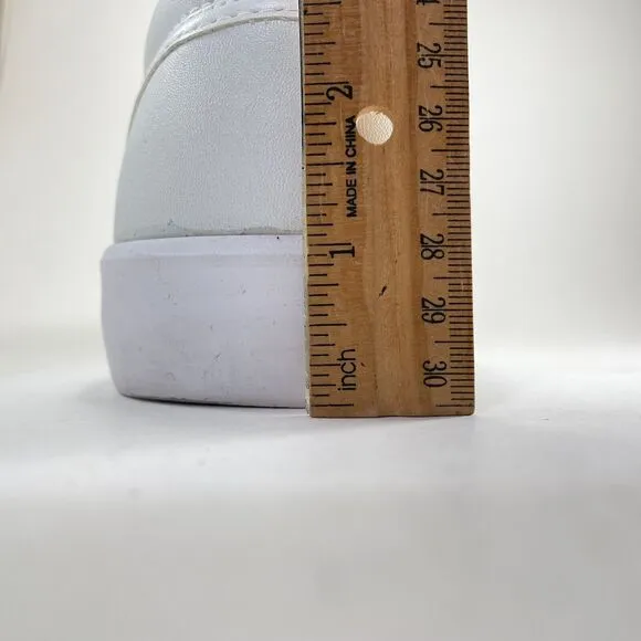 Lugz Clipper Loafers Slip On Sneaker Women's US 9.5 EUR 41 White/Lite Grey Vegan