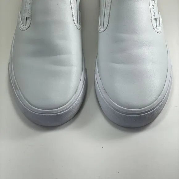 Lugz Clipper Loafers Slip On Sneaker Women's US 9.5 EUR 41 White/Lite Grey Vegan