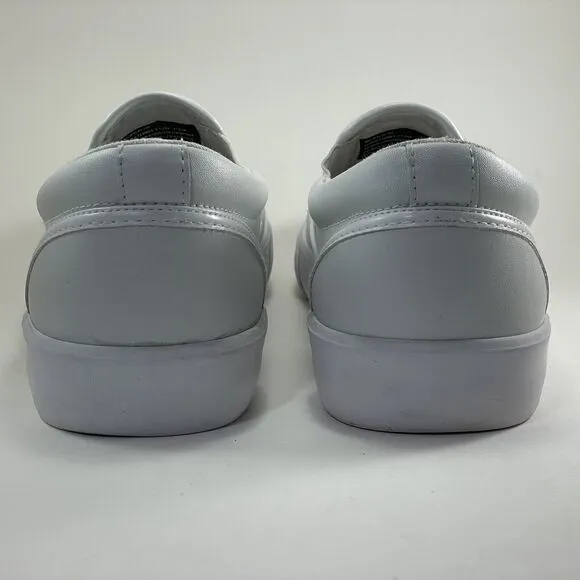 Lugz Clipper Loafers Slip On Sneaker Women's US 9.5 EUR 41 White/Lite Grey Vegan
