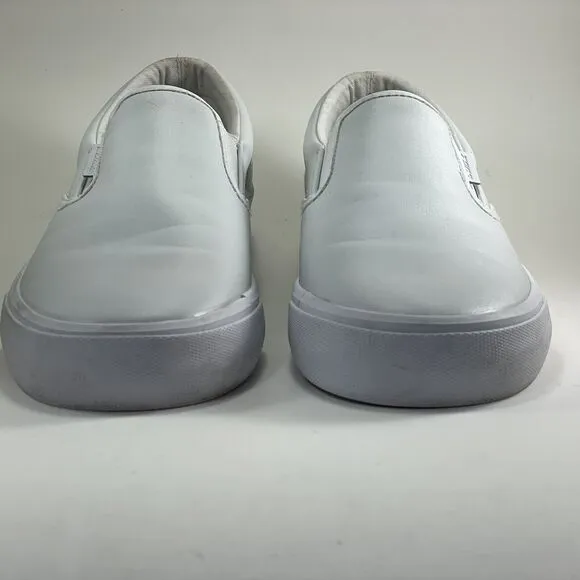 Lugz Clipper Loafers Slip On Sneaker Women's US 9.5 EUR 41 White/Lite Grey Vegan