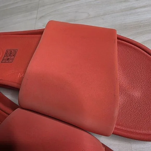 Lululemon Restfeel Slide Red Solid Casual Slides Gym Women's Size 9