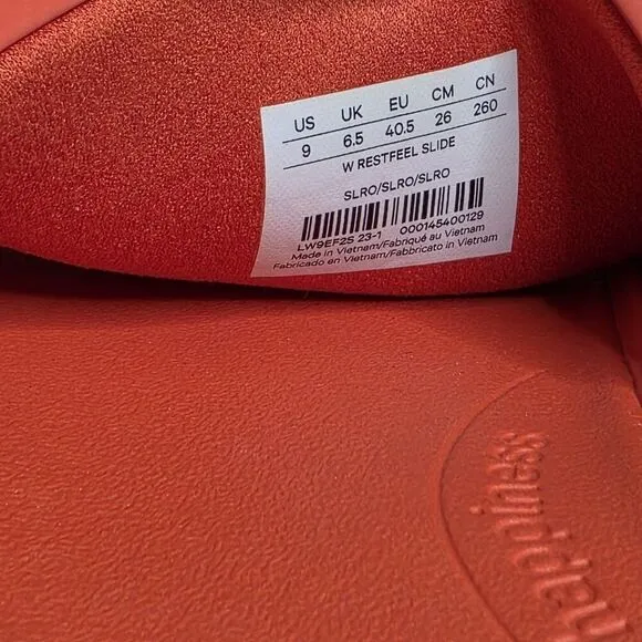 Lululemon Restfeel Slide Red Solid Casual Slides Gym Women's Size 9