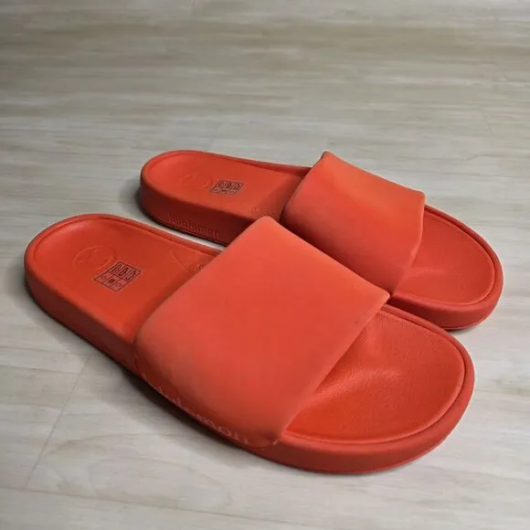 Lululemon Restfeel Slide Red Solid Casual Slides Gym Women's Size 9