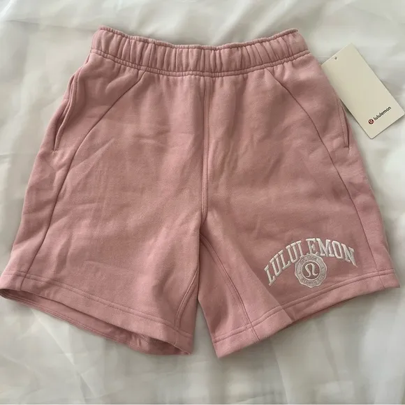 Lululemon Scuba Mid-Rise Oversized Short 7&quot; *GraphicPink HazeSize XXS