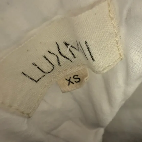 Luxmii Gessato Midi Dress White Pinstripe