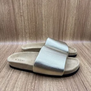M. Gemi The Ada Puffy Slide Gold Women’s Size EU 39 US 8.5 Sandals Retail $248