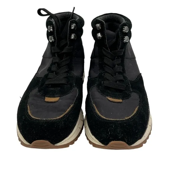 Madewell Black Lace Up Sneaker Boots Size 7 Women's
