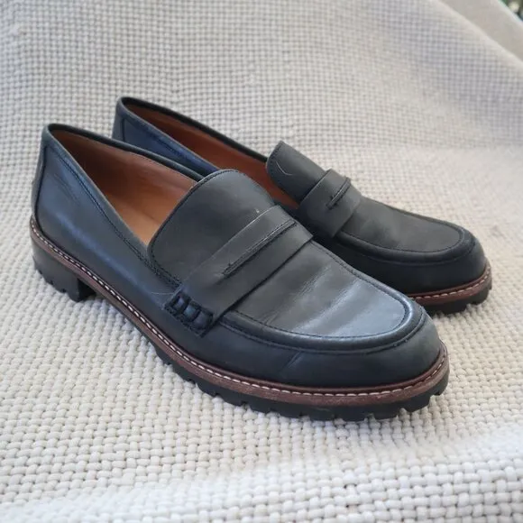 Madewell Black Loafers Size 9.5