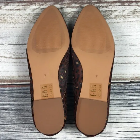 Madewell Frances Loafer in Leopard Calf Hair Size7