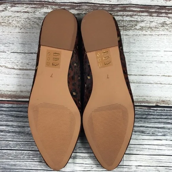 Madewell Frances Loafer in Leopard Calf Hair Size7