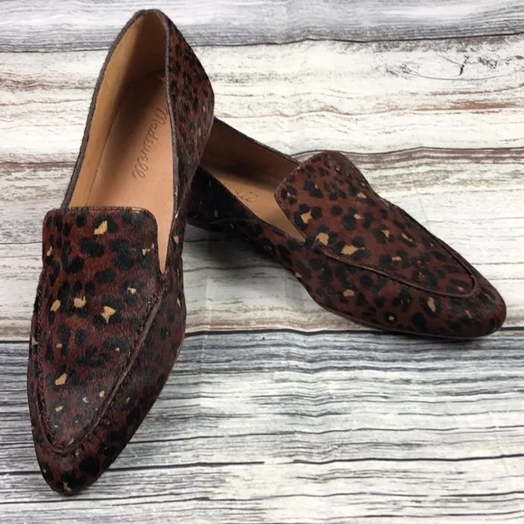Madewell Frances Loafer in Leopard Calf Hair Size7