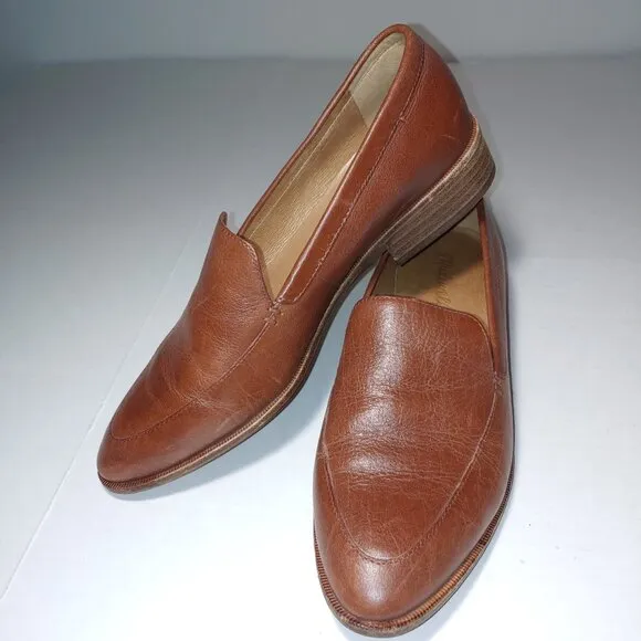 Madewell Frances Loafer Size 8 1/2 Cognac Brown