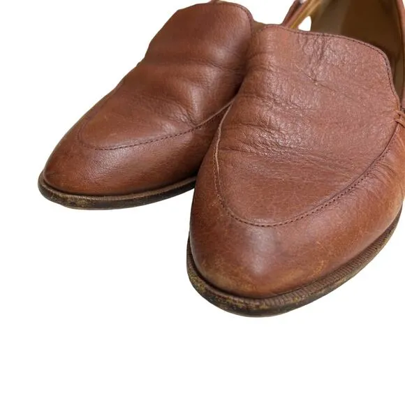 Madewell Francis Loafer Women's 5.5 Brown Leather H2419 Classic Style $148
