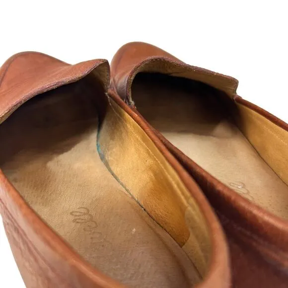 Madewell Francis Loafer Women's 5.5 Brown Leather H2419 Classic Style $148