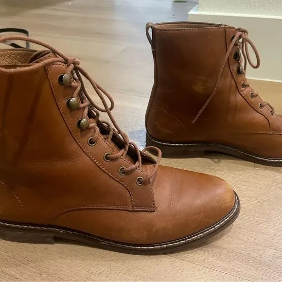 Madewell Kellie Lace-Up Combat Boots