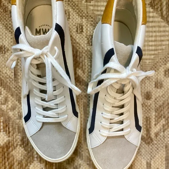 Madewell Men's High Top Leather Sneakers, Size 10 - Great Condition