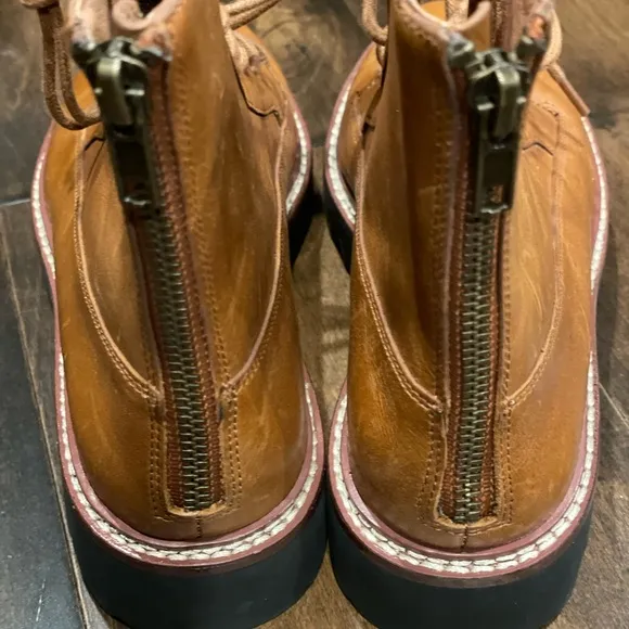 MADEWELL The Citywalk Lugsole Lace-Up Boot in Leather NWOT
