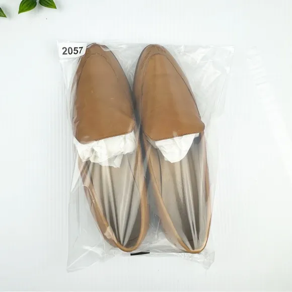 Madewell The Frances Brown Leather Skimmer Loafers Flats size 7.5
