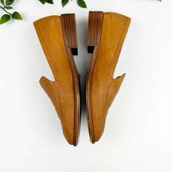 Madewell The Frances Brown Leather Skimmer Loafers Flats size 7.5