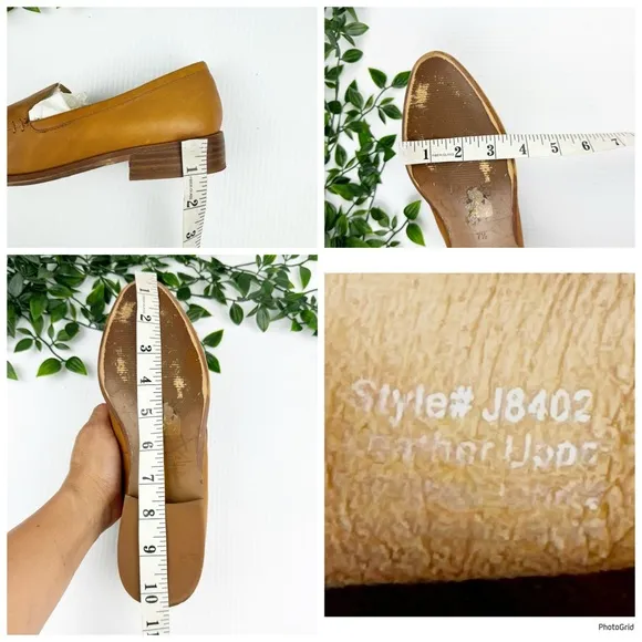 Madewell The Frances Brown Leather Skimmer Loafers Flats size 7.5