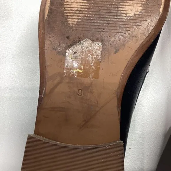 Madewell The Frances Leather Loafer Color in Black Size 9