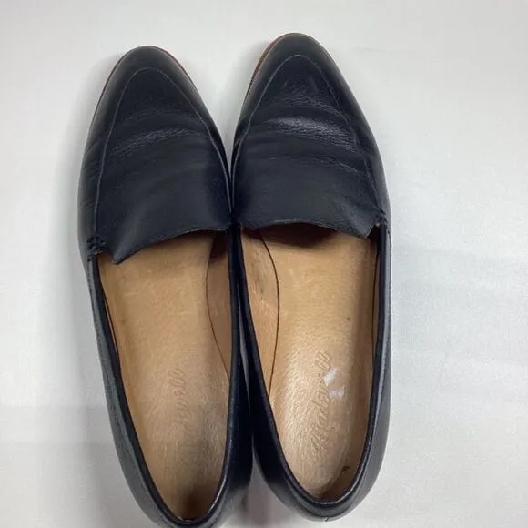 Madewell The Frances Leather Loafer Color in Black Size 9