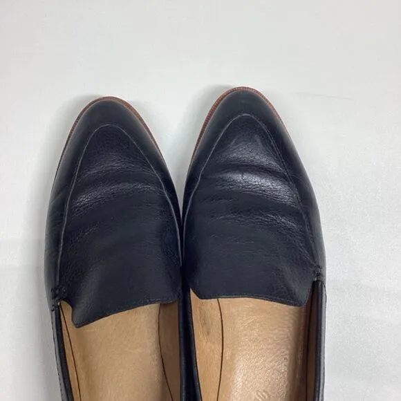 Madewell The Frances Leather Loafer Color in Black Size 9