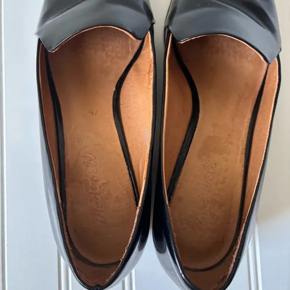 Madewell | Women's Black Patent Leather Frances Loafers Size 8.5 Office Career