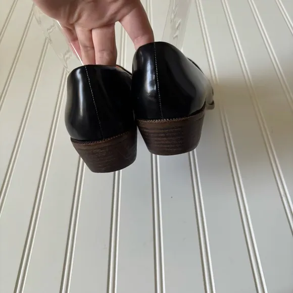 Madewell | Women's Black Patent Leather Frances Loafers Size 8.5 Office Career