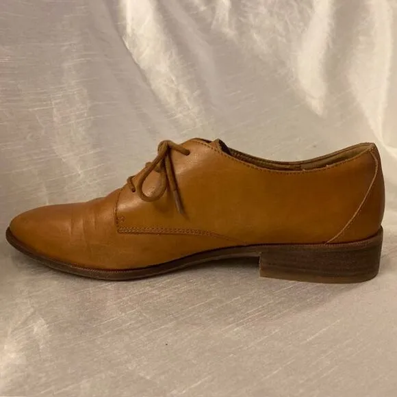 Madewell Women's Size 9 Brown Leather Francis Lace Up Oxford Shoes Beautiful