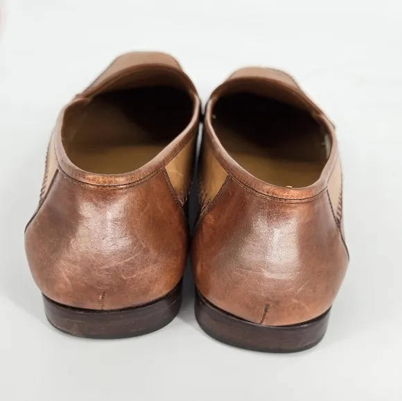 Magnanni Men’s Brown Leather Loafers Size 11