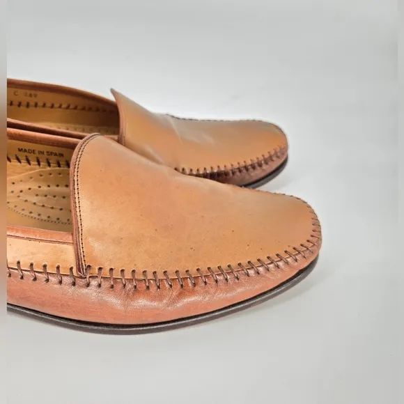 Magnanni Men’s Brown Leather Loafers Size 11