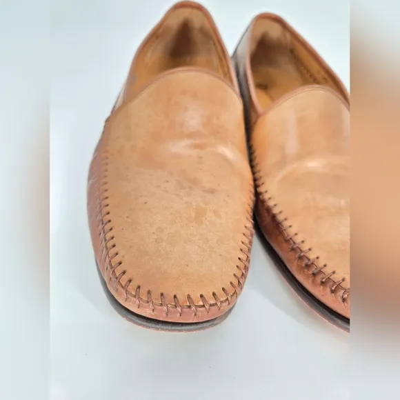 Magnanni Men’s Brown Leather Loafers Size 11