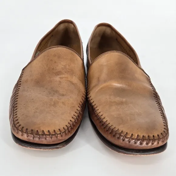 Magnanni Men’s Brown Leather Loafers Size 11
