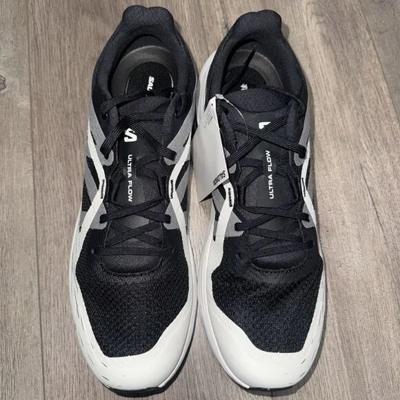 Man's Sneakers &amp; Athletic Shoes Salomon Ultra Flow Size 12 Black White Outdoor