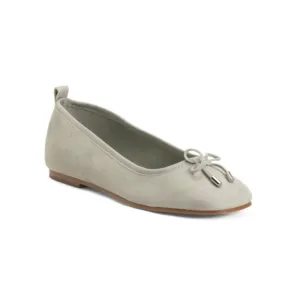 MARC FISHER LTD Light Green Suede Ubet Ballet Flats