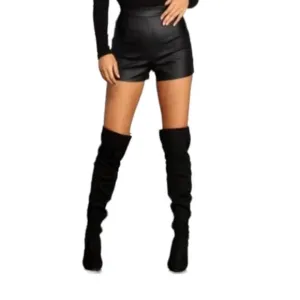 Marc Fisher LTD Over the Knee Boots Lace Up Solid Black Women's Size 5.5M