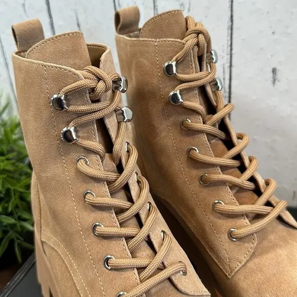 Marc Fisher LTD Women's Lucien Lace Up Boots Size 8