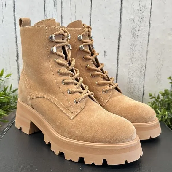 Marc Fisher LTD Women's Lucien Lace Up Boots Size 8