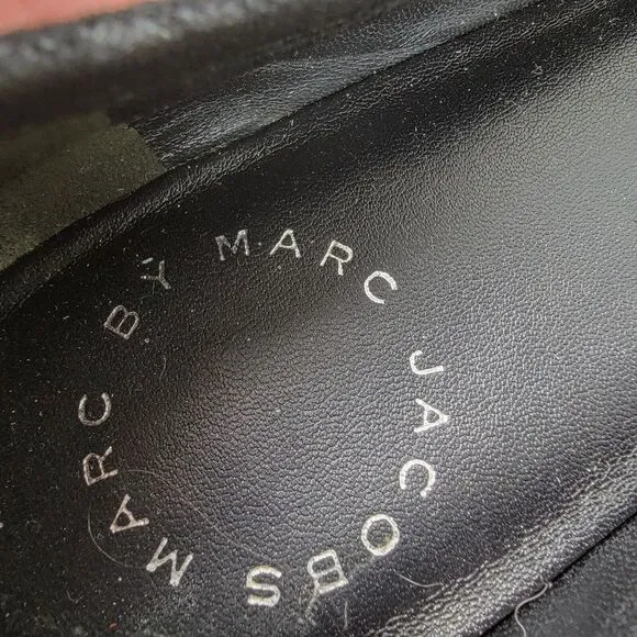 Marc Jacobs Camo Neutral Black White Gray Mouse Animal Whisker Flats Size 6