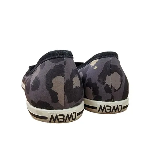 Marc Jacobs Camo Neutral Black White Gray Mouse Animal Whisker Flats Size 6