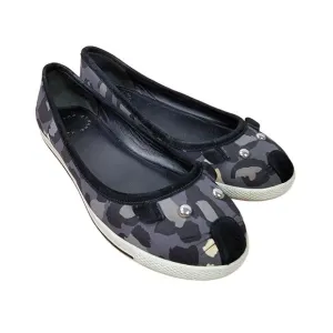 Marc Jacobs Camo Neutral Black White Gray Mouse Animal Whisker Flats Size 6