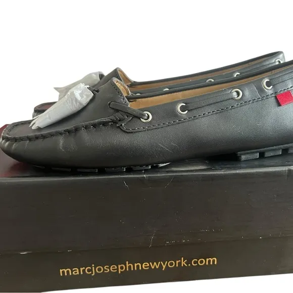 Marc Joseph Black Loafers Classic Flats