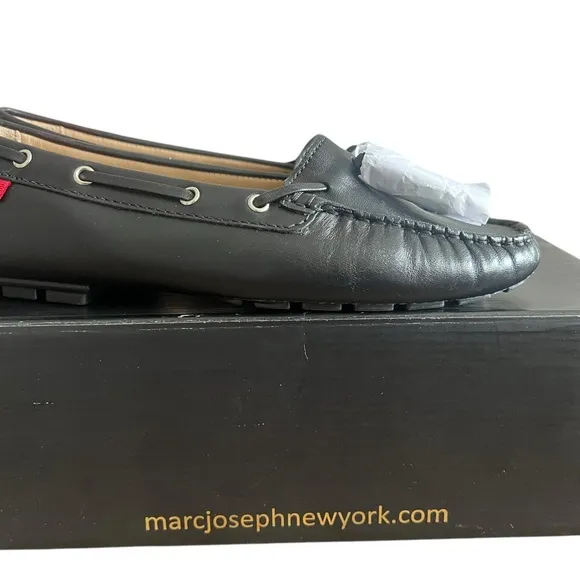 Marc Joseph Black Loafers Classic Flats