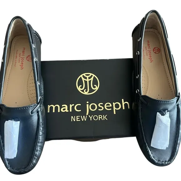 Marc Joseph Black Loafers Classic Flats