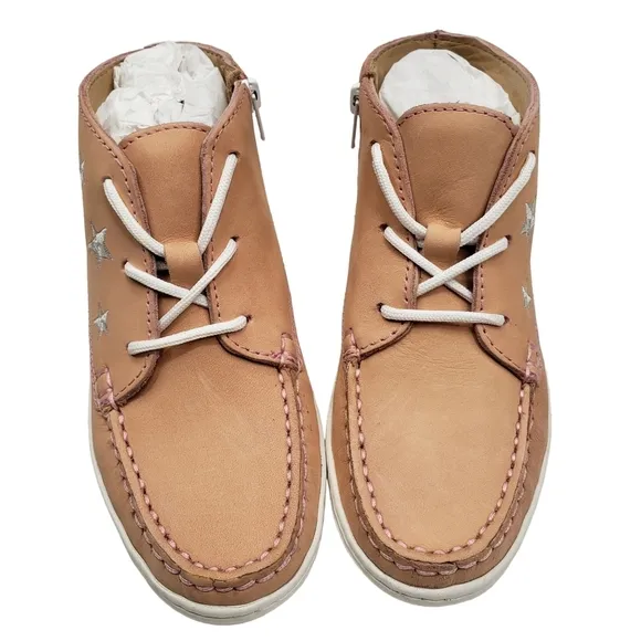 Marc Joseph | NIB Houston Bootie Blush Nobuck Leather Lace Up Boots Girl's 13