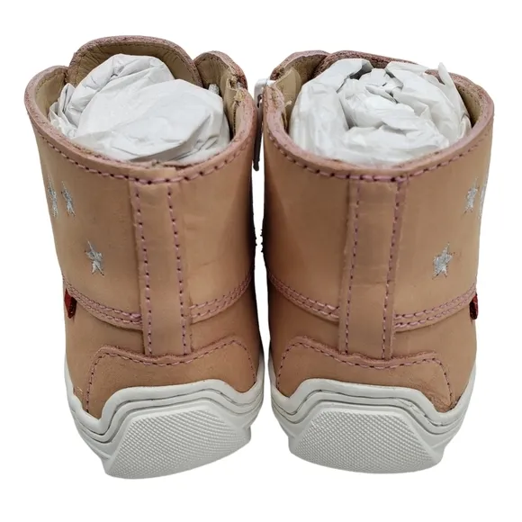 Marc Joseph | NIB Houston Bootie Blush Nobuck Leather Lace Up Boots Girl's 13